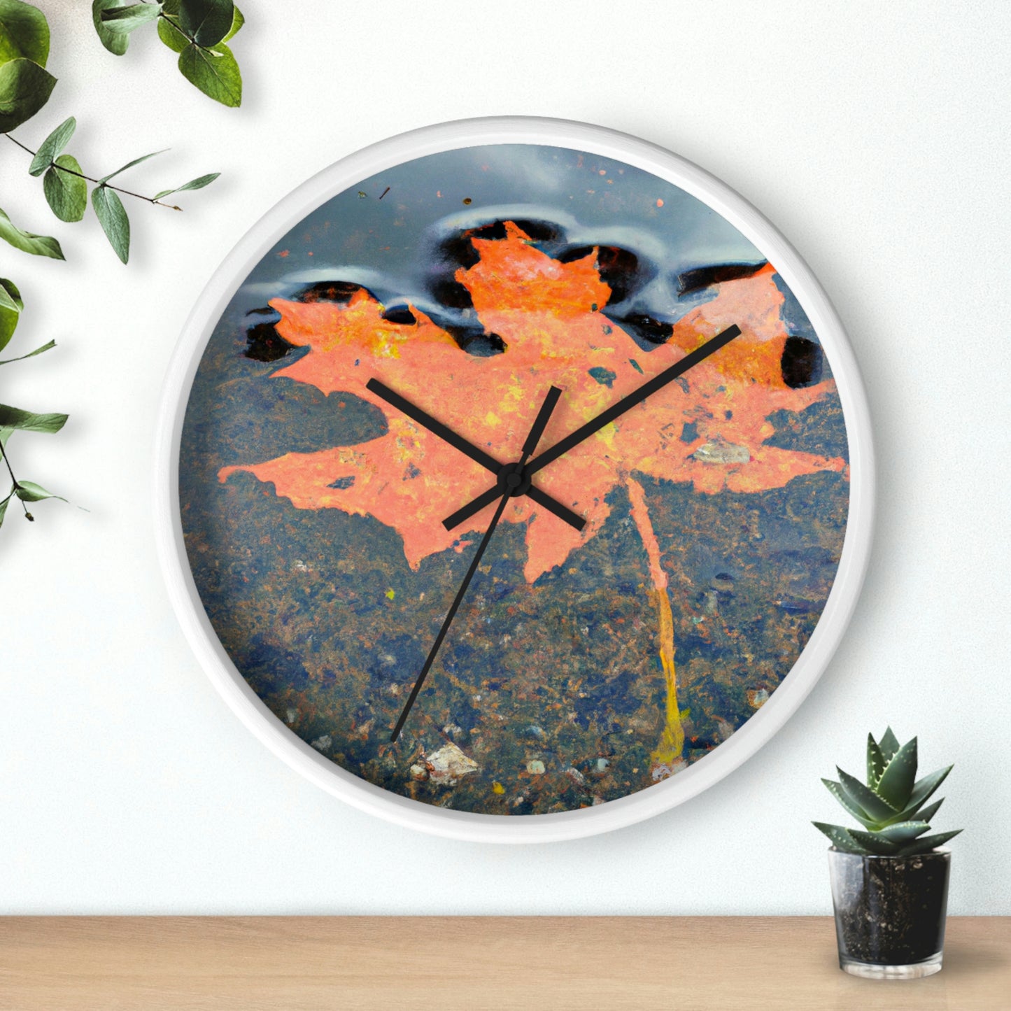 "Reflejos de otoño" - El reloj de pared alienígena