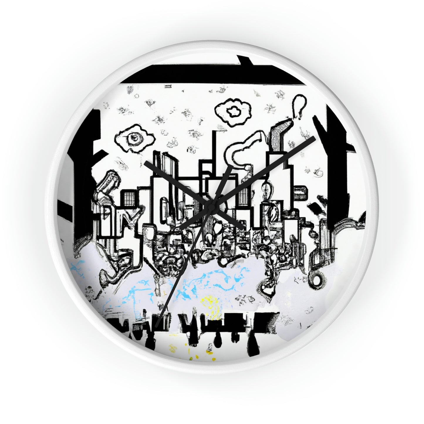 "Ghostly Haze: The Forgotten City". - The Alien Wall Clock