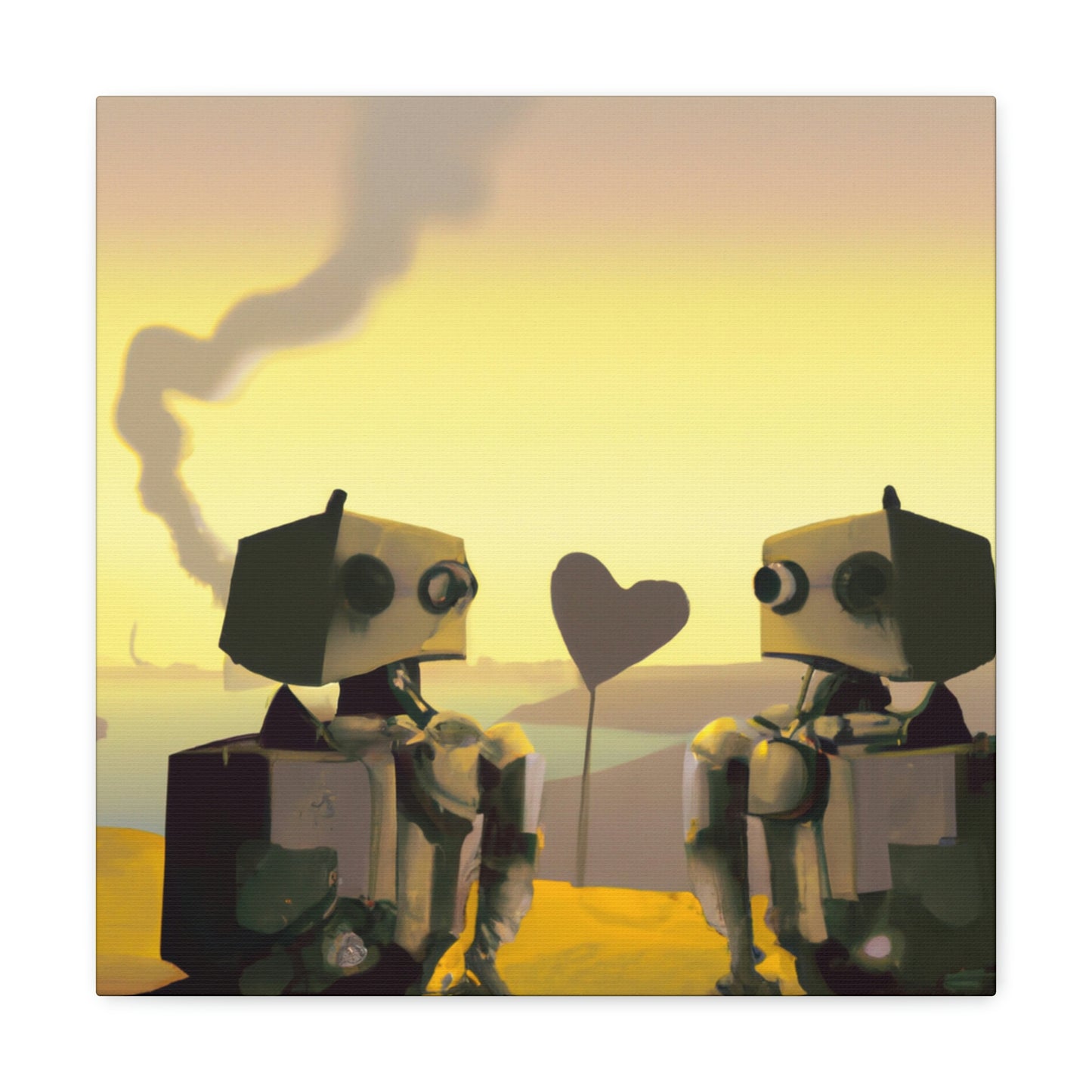 "Robots enamorados: un cuento postapocalíptico" - The Alien Canva