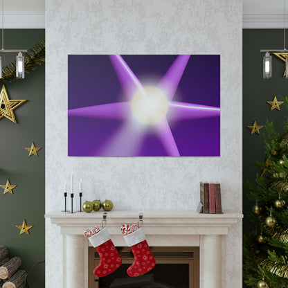 "The Mysterious Purple Star: A Celestial Prodigy" - The Alien Canva