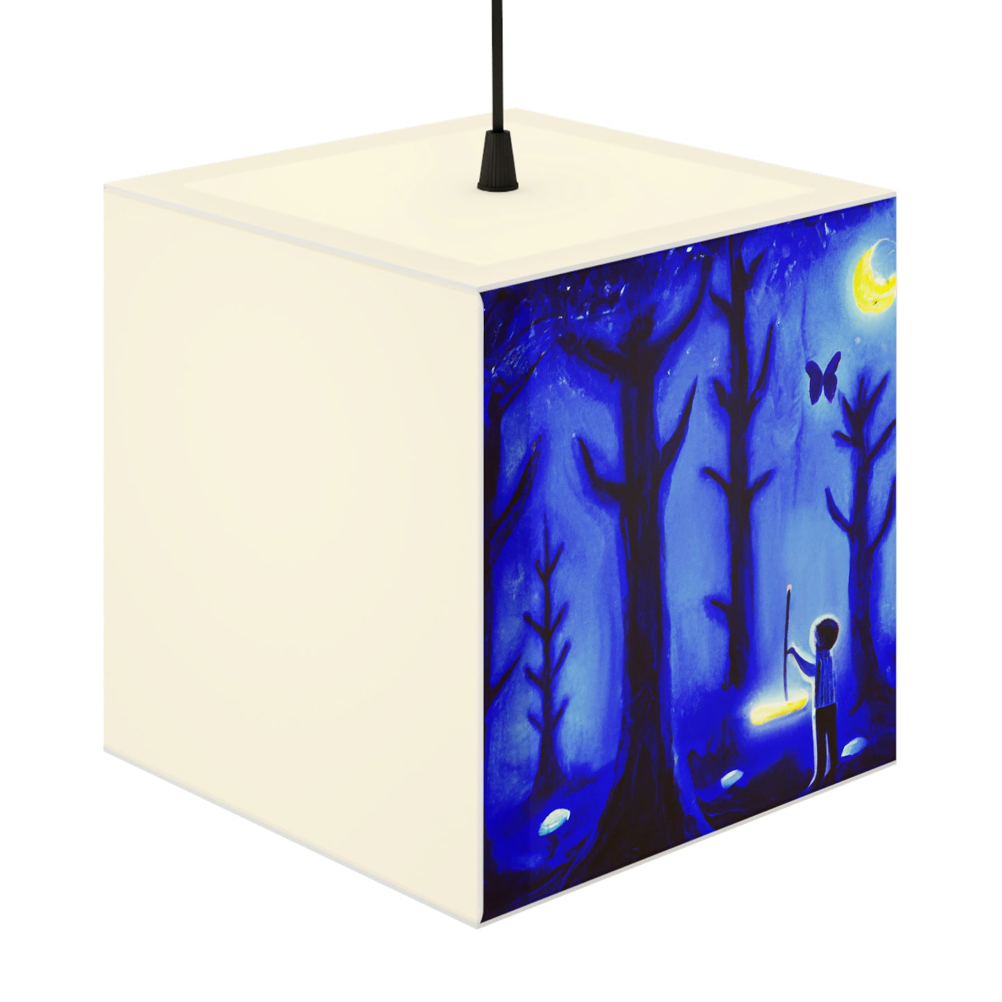 "A Journey Through the Moonlit Forest" - The Alien Light Cube Lamp