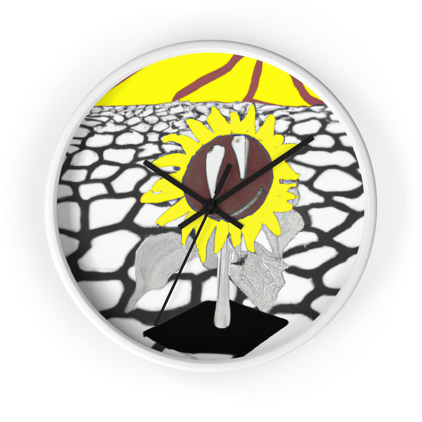 "A Sunflower Withering on a Parched Field" - The Alien Wall Clock