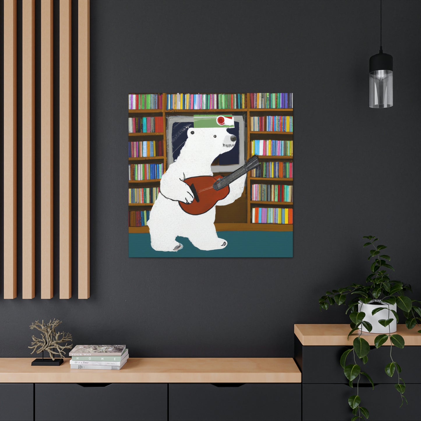 "The Banjo Bear of the Library" - The Alien Canva