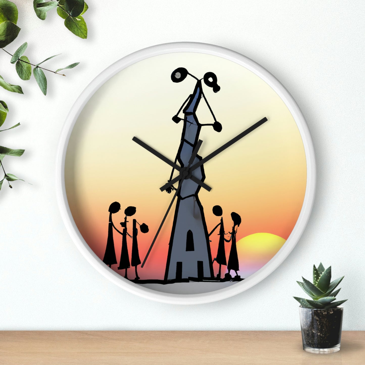 "Forgotten in the Sunset" - The Alien Wall Clock