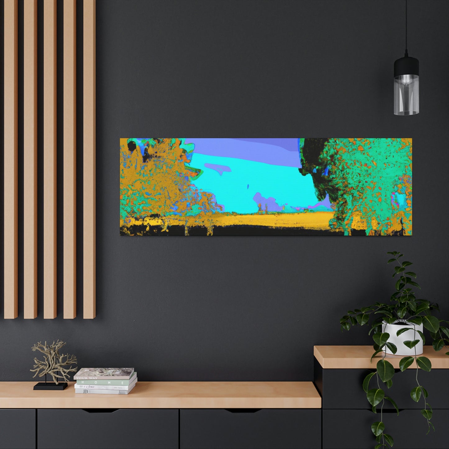 "Die idyllische Landschaft" - Die außerirdische Leinwand.