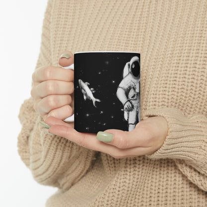 "A Celestial Sea Dance" - The Alien Ceramic Mug 11 oz