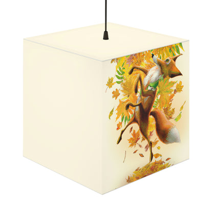 "Autumnal Adventure: A Fox's Mischief" - Die Alien Light Cube Lampe