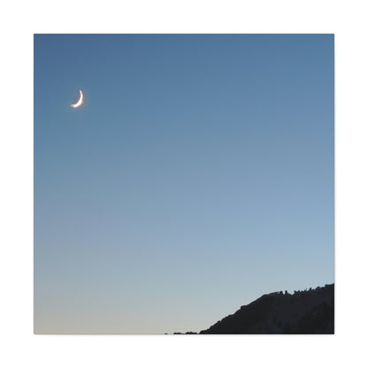 The Crescent Moon in Winter's Shadow - The Alien Canva