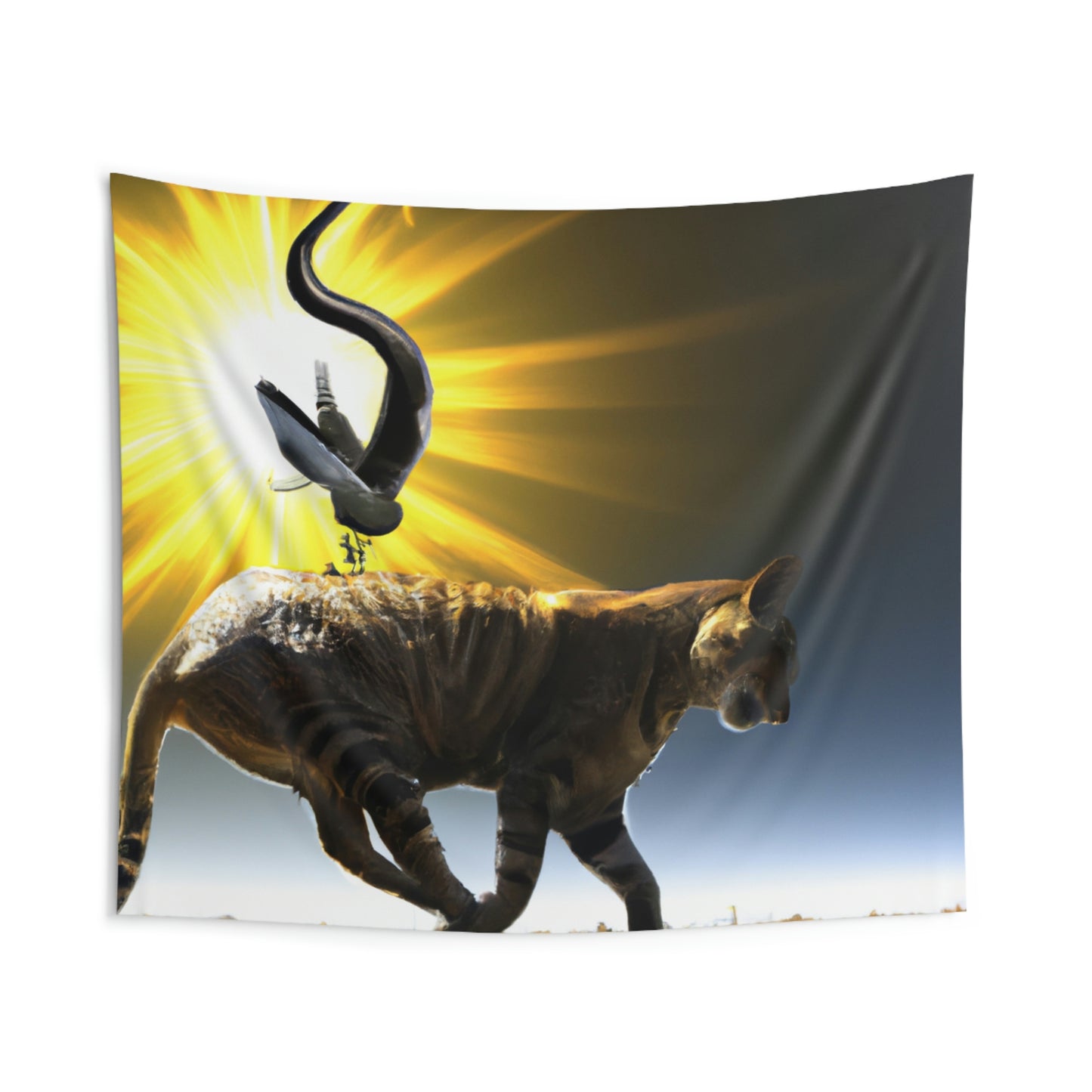 "Un momento Purrfect Sunbeam" - El alienígena Telas decorativas