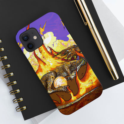 "A Slumbering Dragon in an Infernal Embrace" - The Alien Tough Phone Cases