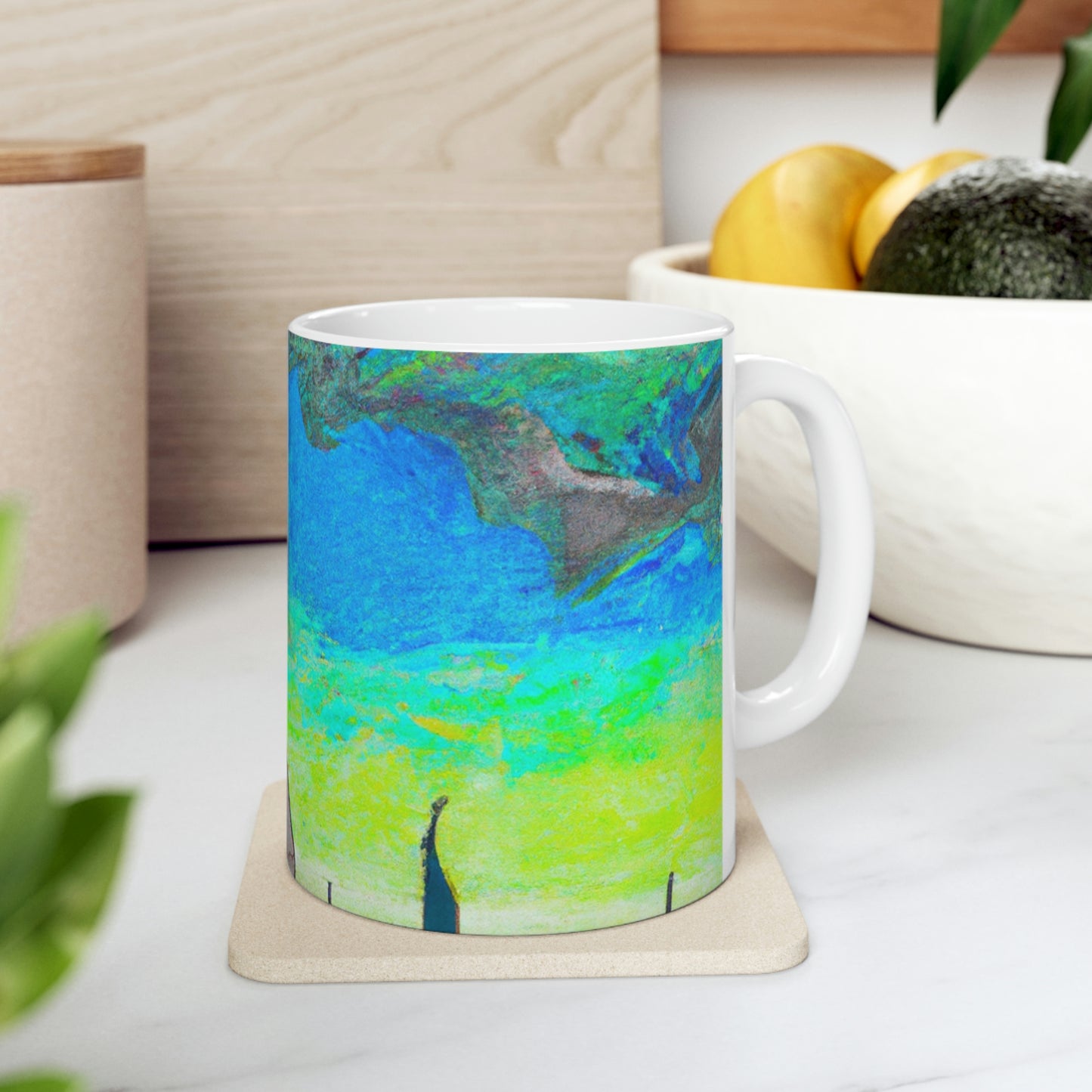 "Majestic Morning Reflections" - The Alien Ceramic Mug 11 oz