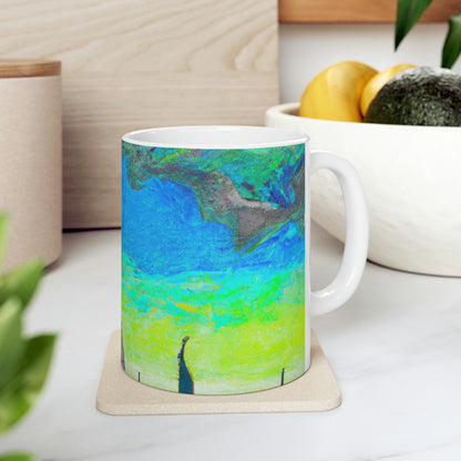 "Majestic Morning Reflections" - The Alien Ceramic Mug 11 oz