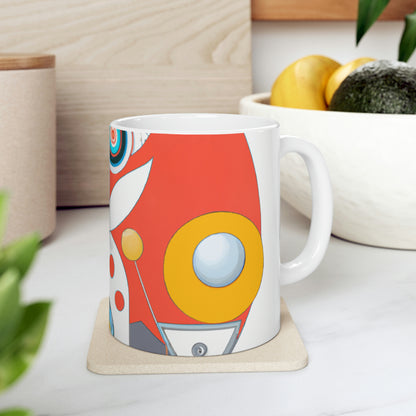 Robots and Us: A Journey Into Utopian Futures - Taza de cerámica The Alien 11 oz