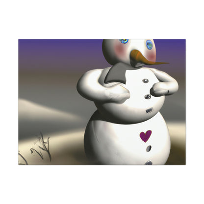 "Chilly But Hopeful: The Snowman's Quest For A Hug" - The Alien Canva