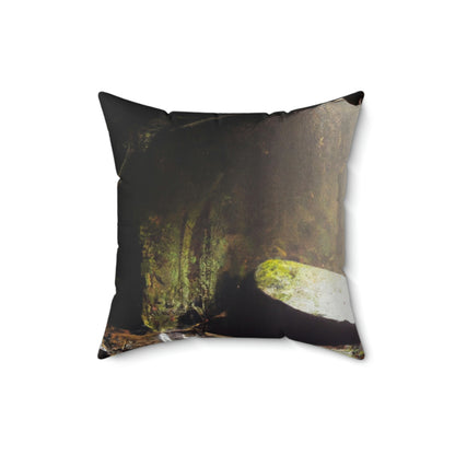 The Mystery of the Forsaken Cave - The Alien Square Pillow