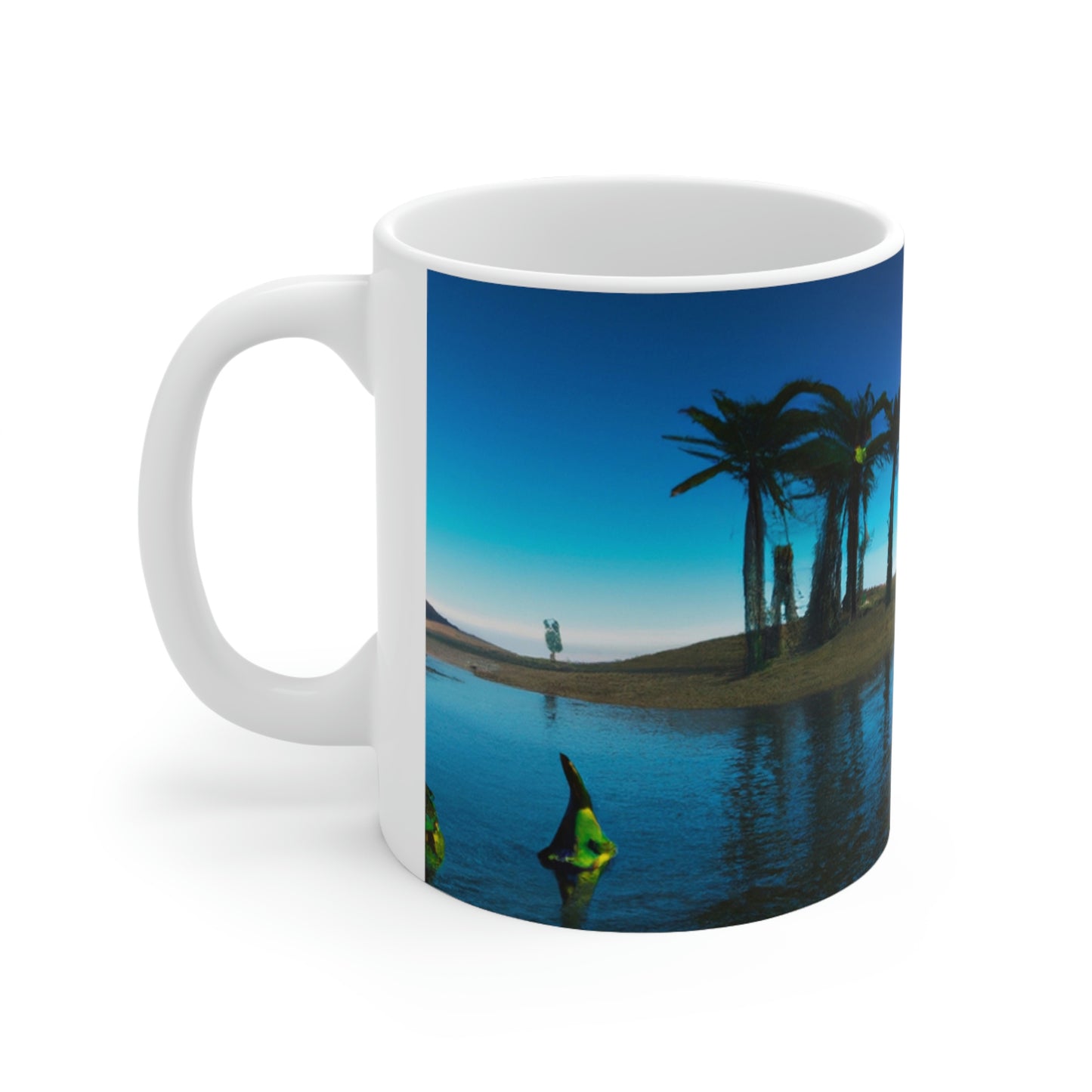 "Invasion of the Island ETs" - Taza de cerámica The Alien 11 oz