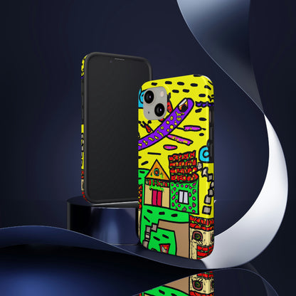 "A Slumbering Village of the Soaring Dragon" - The Alien Tough Phone Cases