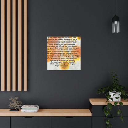 "Poetic Inspiration: An Artistic Expression" - Canvas