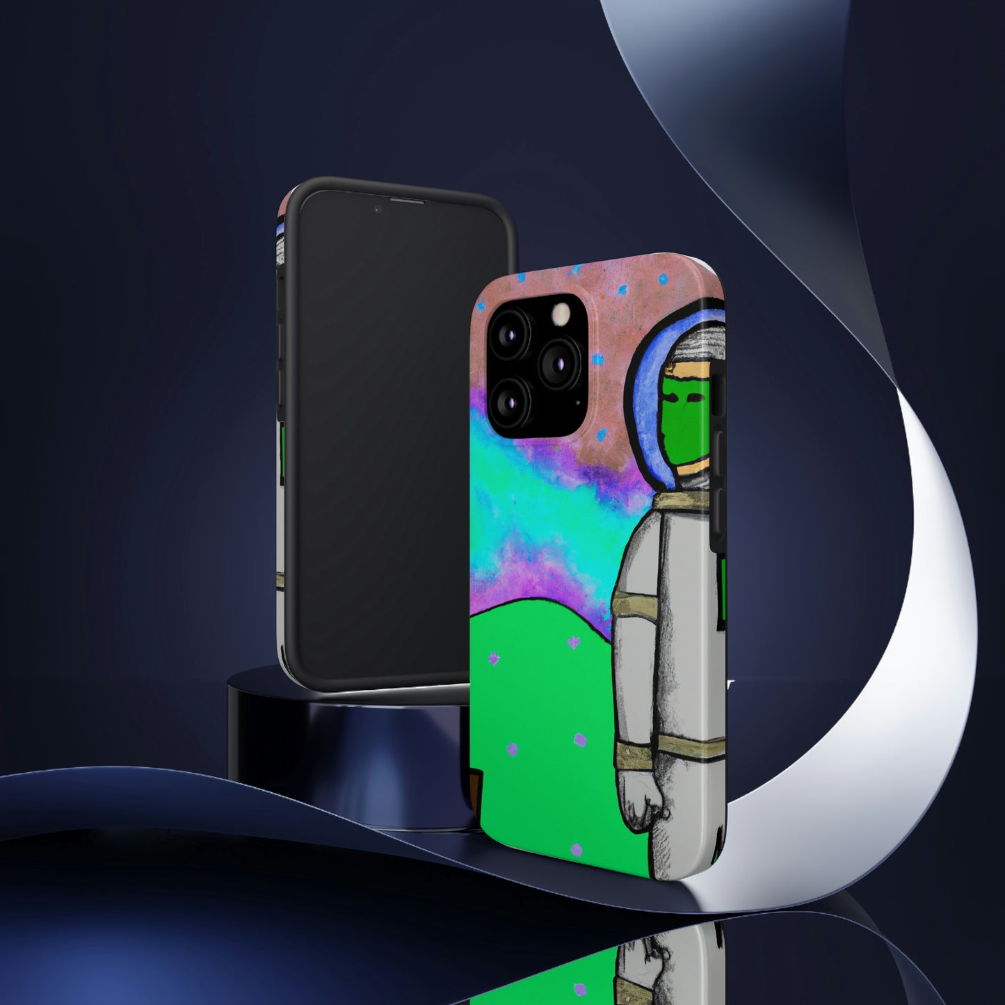 "Alone in the Alien Sky" - The Alien Tough Phone Cases