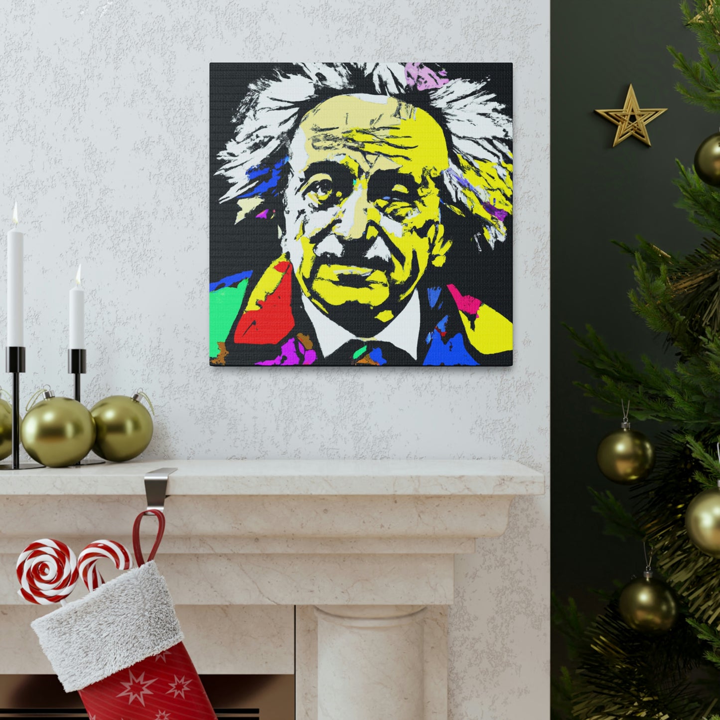 "Albert Einstein: un retrato de arte pop" - The Alien Canva