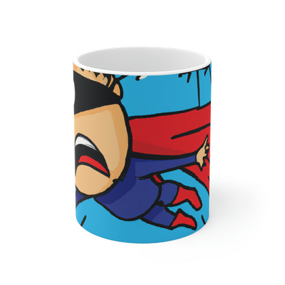 The Terrified Winged Wonder - The Alien Taza de cerámica 11 oz