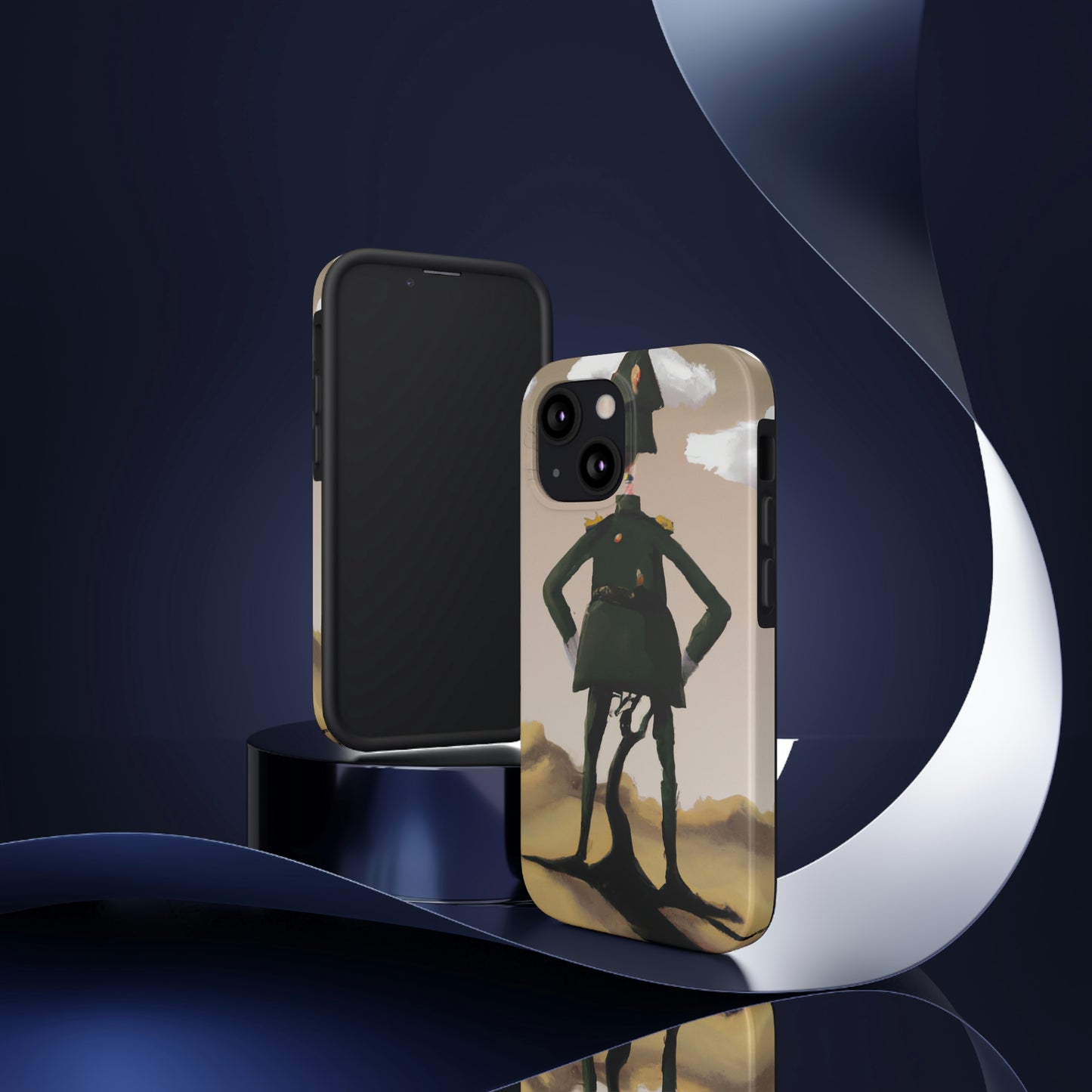 "Courage Against Despair: A Soldier's Triumph" - The Alien Tough Phone Cases