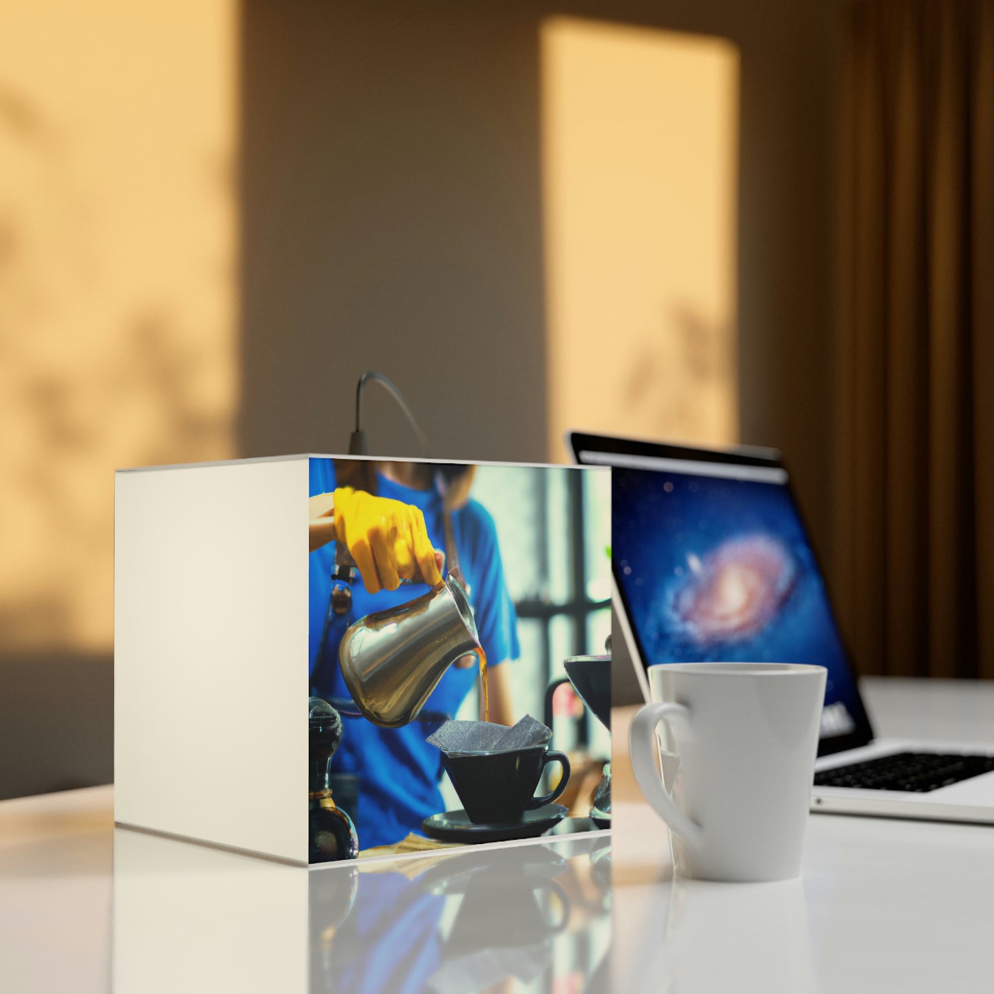 "A Cup of Courage" - Die Alien Light Cube Lampe