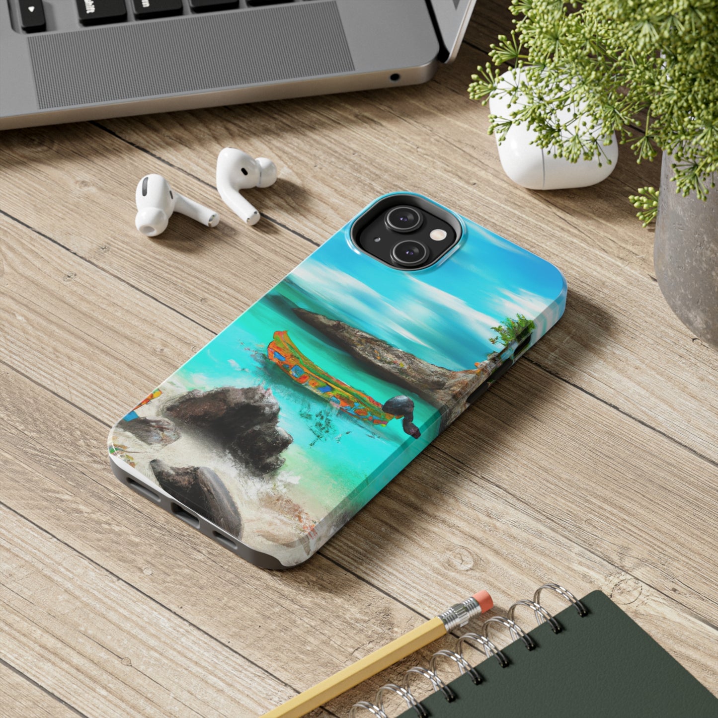 "Caribbean Fiesta on the Beach - A Digital Exploration of Mexican Culture" - The Alien Tough Phone Cases