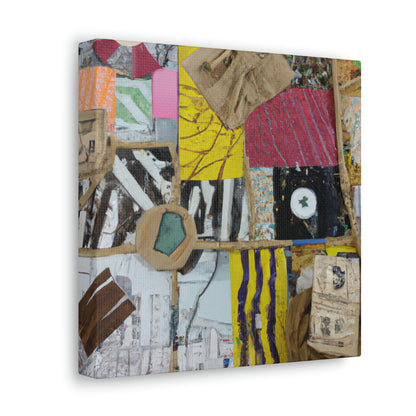 "Urban and Rural Intersections: A Mixed-Media Exploration" - Canvas