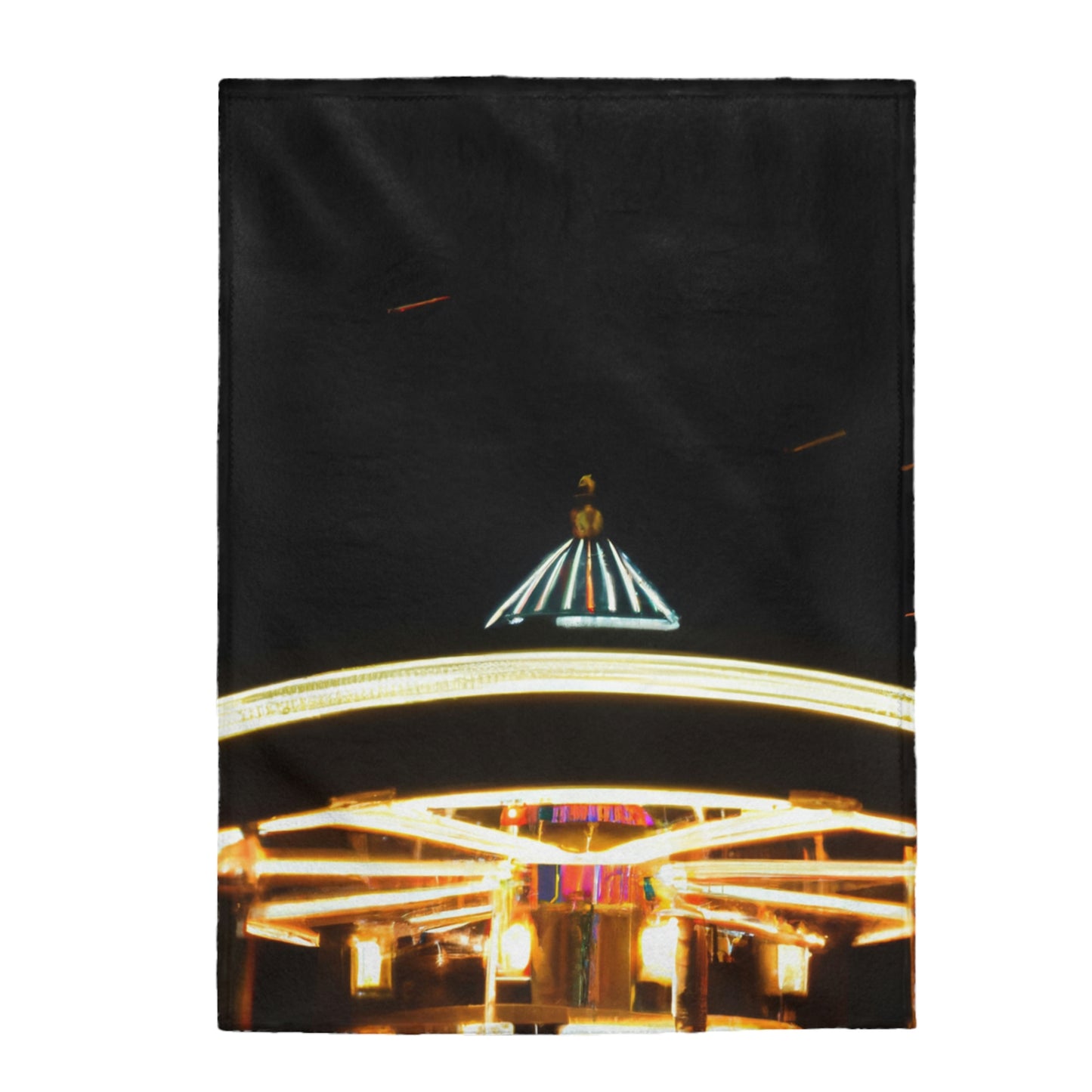 "Carousel Nights: A Glimmer of Starlight" - The Alien Velveteen Plush Blanket