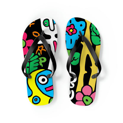 The Enchanted Garden of Wonders - The Alien Flip Flops