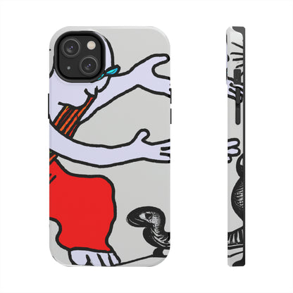 "Die sanfte Umarmung eines verlorenen Drachenlings durch einen blinden Mönch" - Die Alien Tough Phone Cases