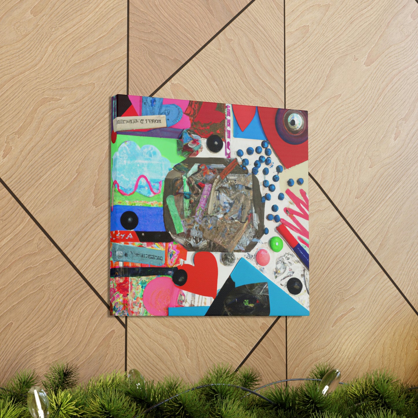 "Express Yourself: A Found Object Collage" - Canvas