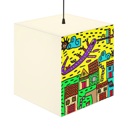 "A Slumbering Village of the Soaring Dragon" - The Alien Light Cube Lamp