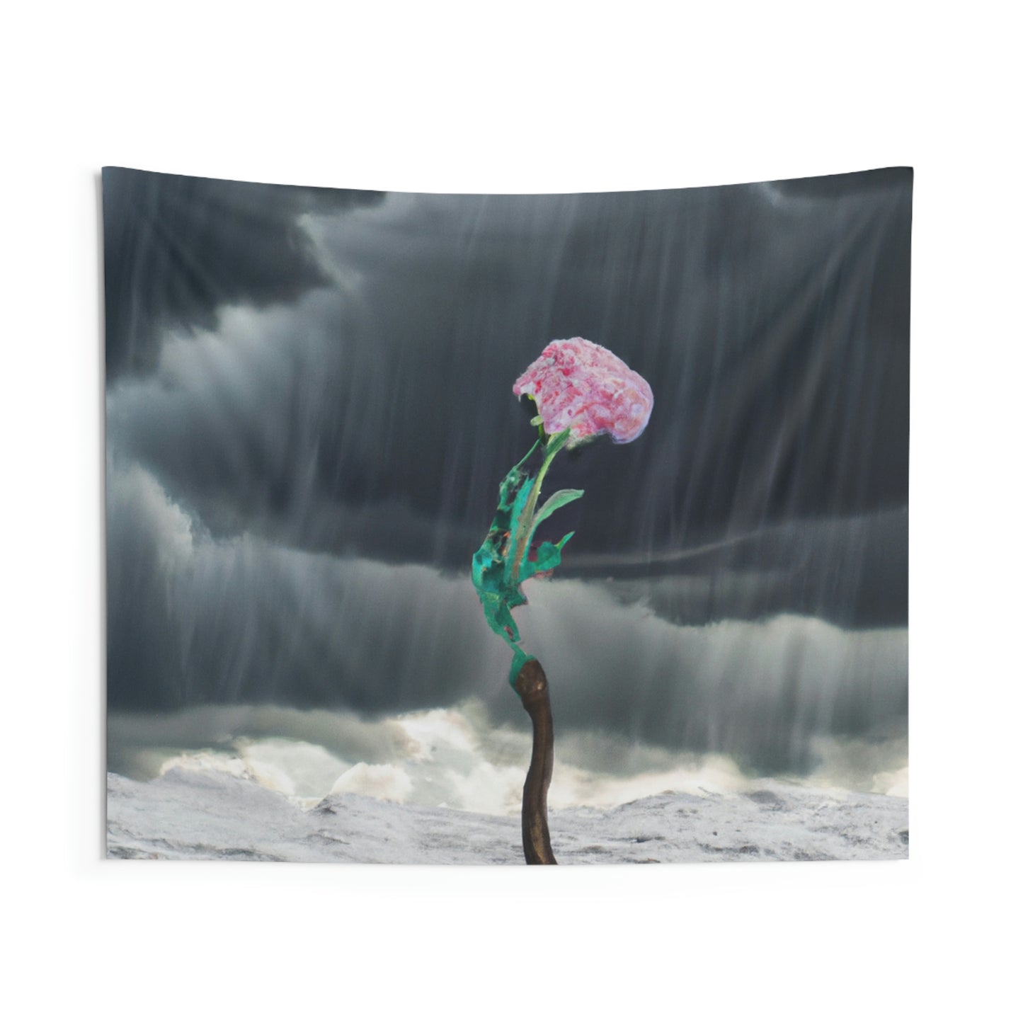 "Aight Against the Storm: The Story of a Lonely Flower" - The Alien Wall Tapestries