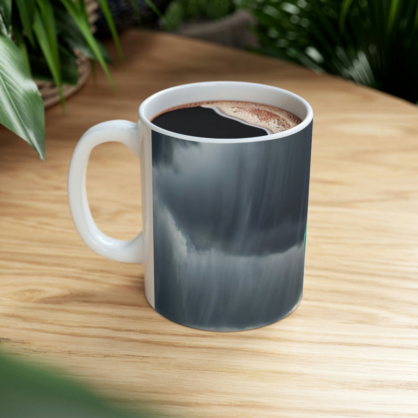 "Aight Against the Storm: The Story of a Lonely Flower" - The Alien Ceramic Mug 11 oz