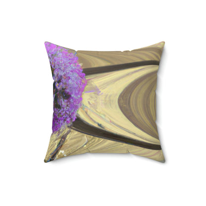 "A Blooming Miracle: Beauty in Chaos" - The Alien Square Pillow