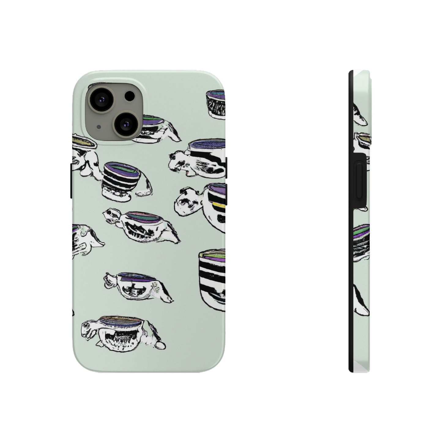 "Eine schnurrende, kostbare Teeparty-Parade" - Die Alien Tough Phone Cases