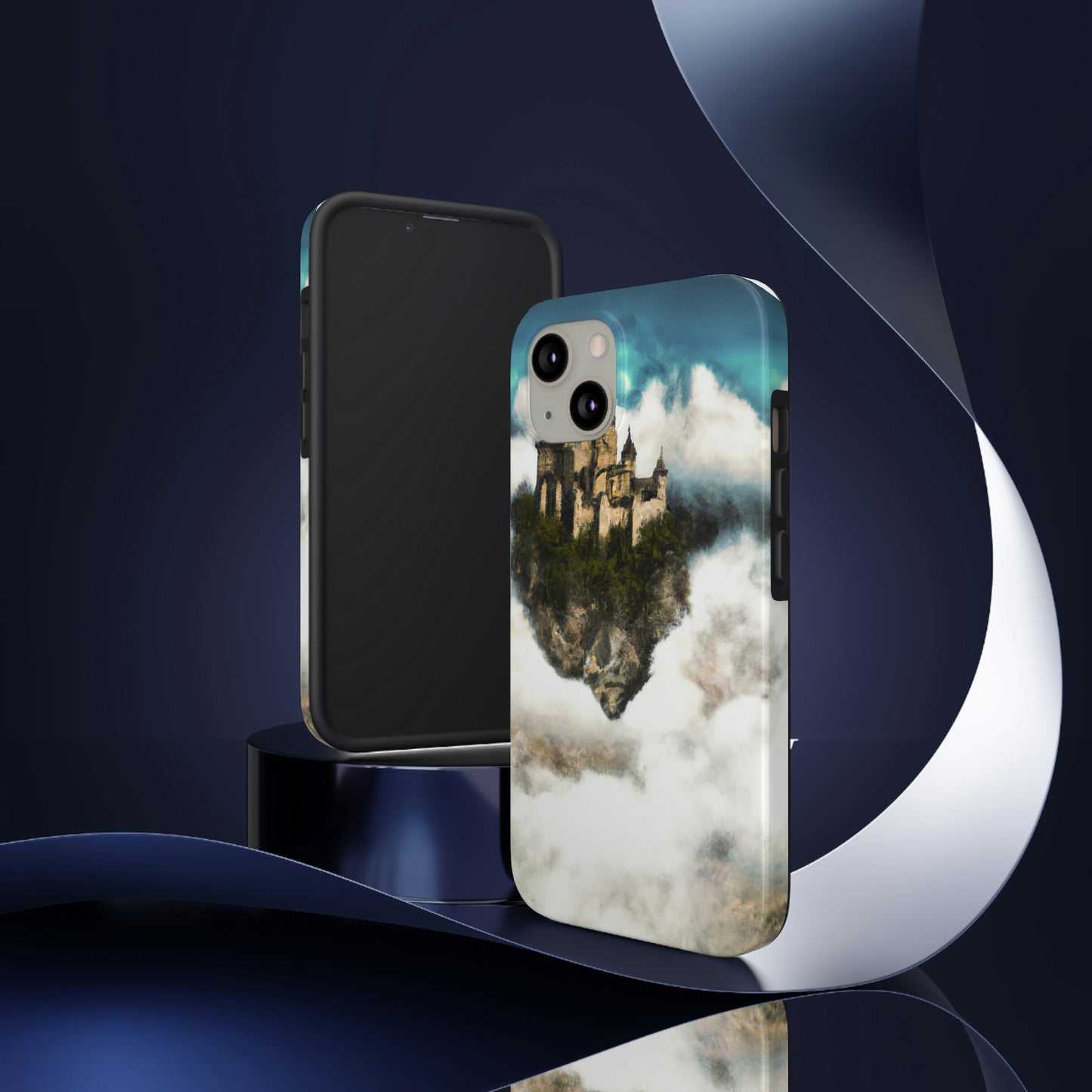 Mystic Castle in the Sky - Die Alien Tough Phone Cases