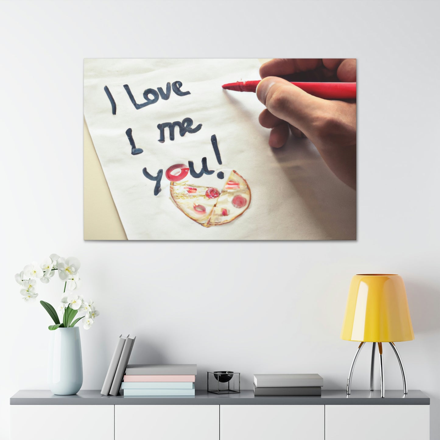 "A Pizza-Loving Love Letter" - The Alien Canva