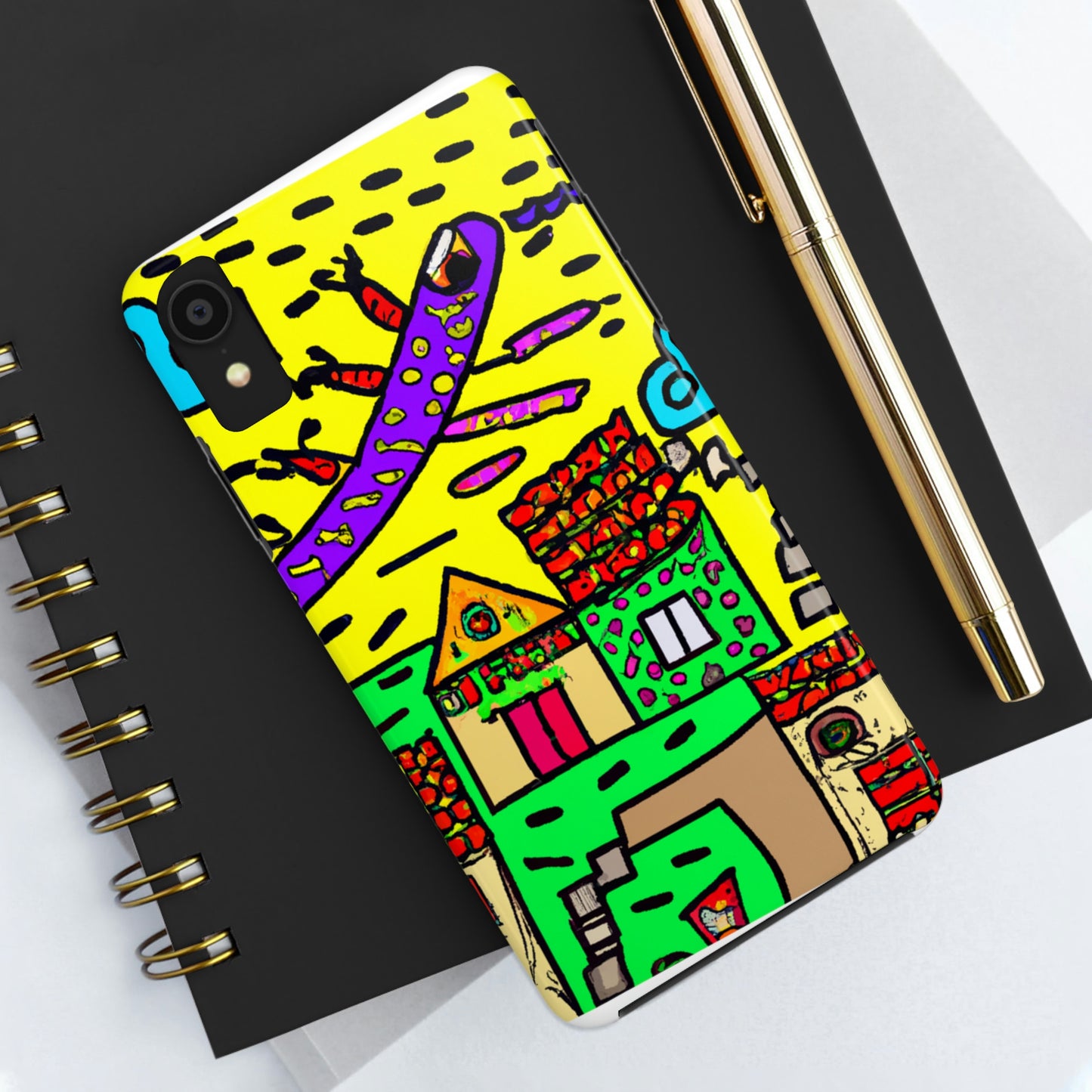 "A Slumbering Village of the Soaring Dragon" - The Alien Tough Phone Cases