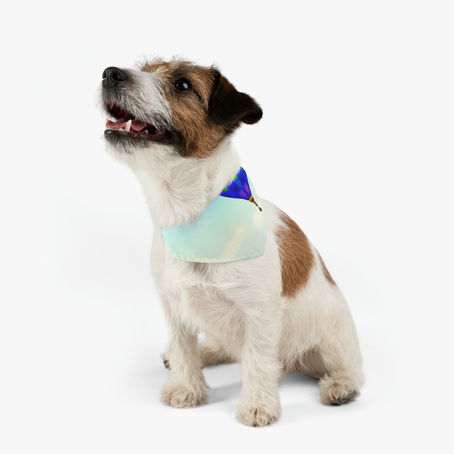 "Encontrar la quietud en el cielo" - El collar de bandana para mascotas alienígenas