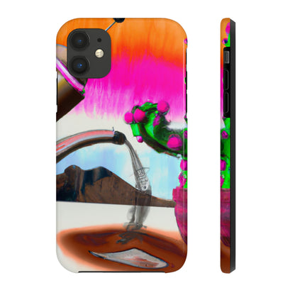 „Ein unangenehmer koffeinhaltiger Moment: Die Geschichte eines Bots und eines Kaktus“ – The Alien Tough Phone Cases