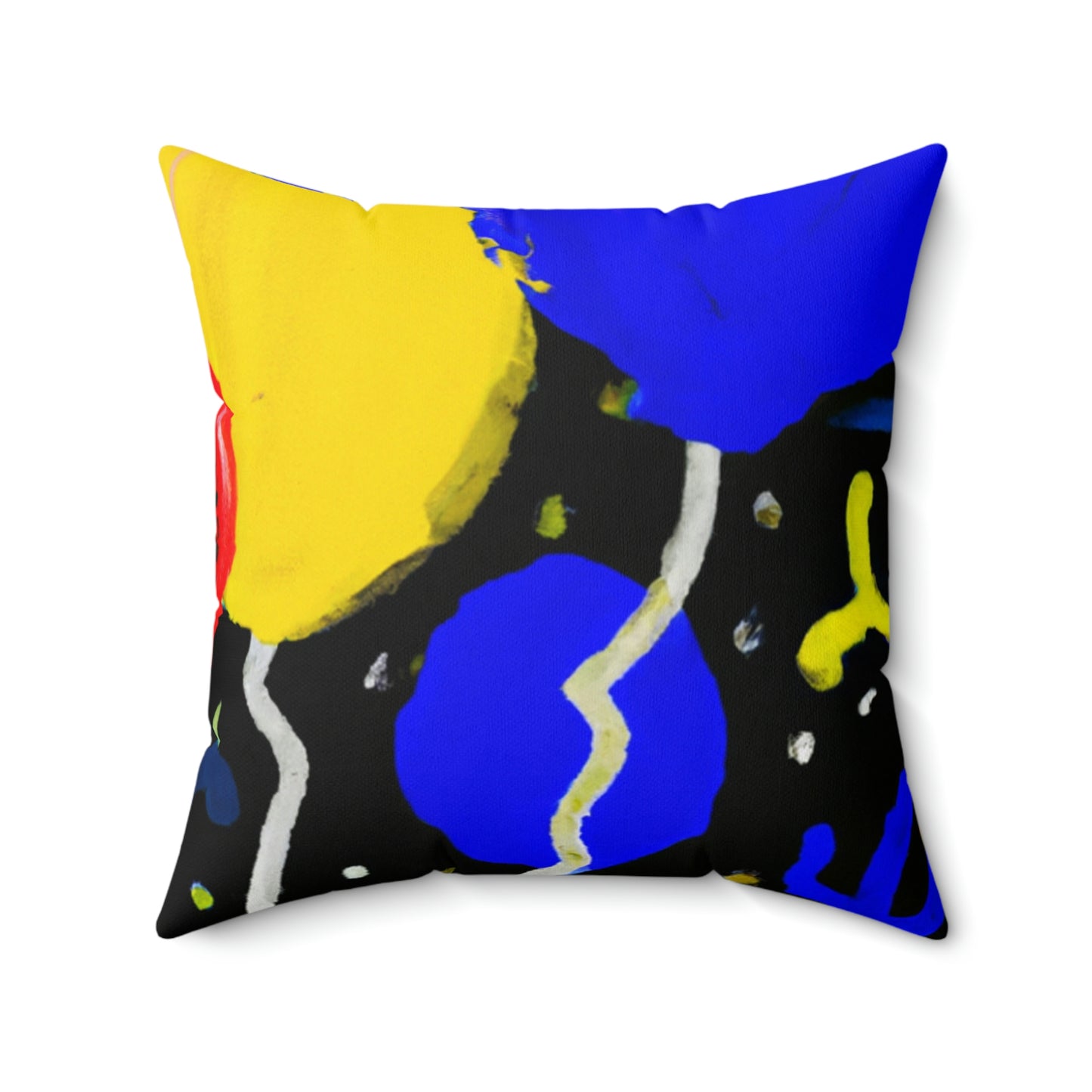 "A Starry Night Rainbow" - The Alien Square Pillow