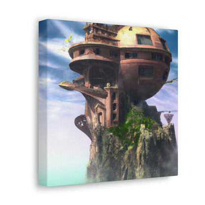 "Exploring Distant Planets in the Sky Castle" - The Alien Canva