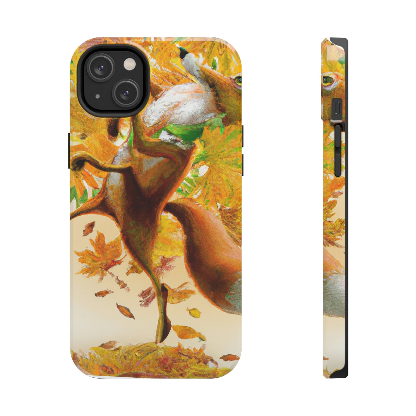 "Autumnal Adventure: A Fox's Mischief" - The Alien Tough Phone Cases