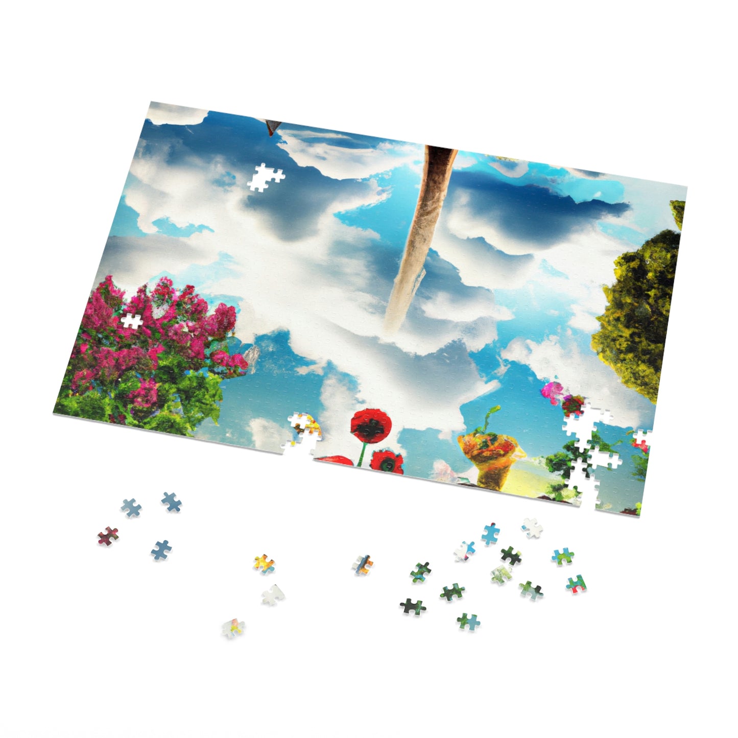 Rainbow Sky Garden - The Alien Jigsaw Puzzle