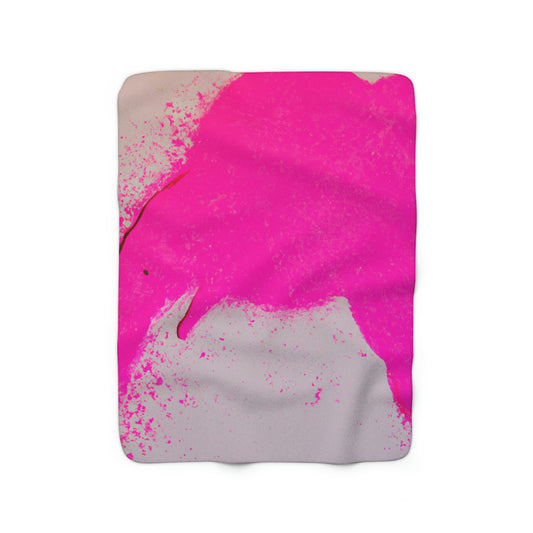 Pink Elephant Galaxies - The Alien Sherpa Fleece Blanket