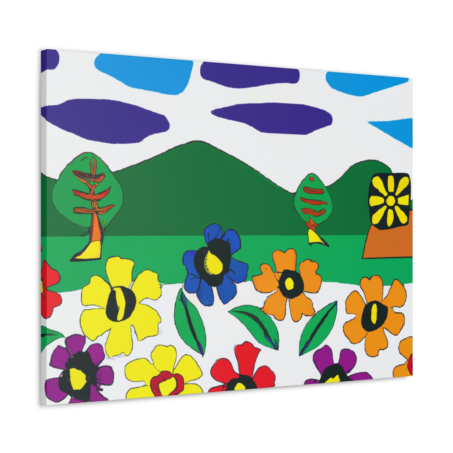 "Blooming Landscape: A Local Mural of Art and Nature" - Canvas