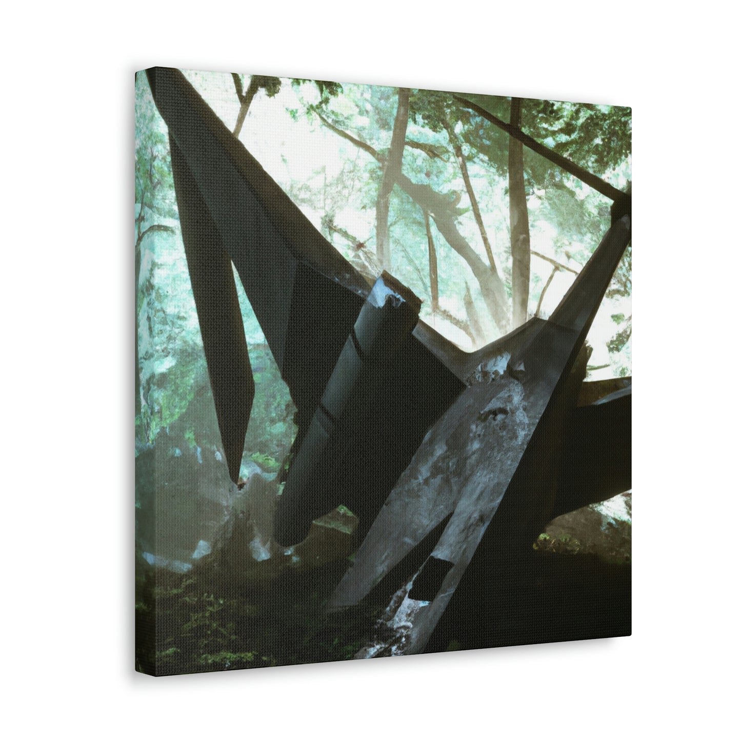 "Lost Amongst the Trees: A Tale of a Crashed Spaceship" - The Alien Canva